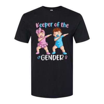 Keeper Of The Gender Reveal Party Baby Announcement  Softstyle CVC T-Shirt