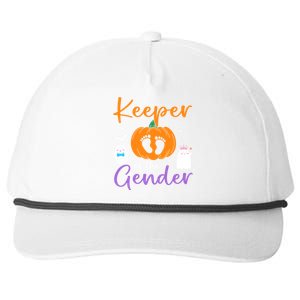 Keeper Of The Gender Reveal Halloween Pregnancy Pumpkin Gift Snapback Five-Panel Rope Hat