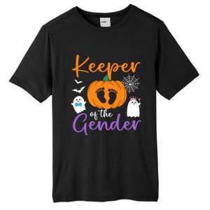 Keeper Of The Gender Reveal Halloween Pregnancy Pumpkin Gift Tall Fusion ChromaSoft Performance T-Shirt