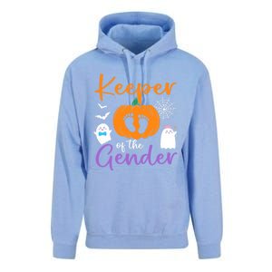 Keeper Of The Gender Reveal Halloween Pregnancy Pumpkin Gift Unisex Surf Hoodie