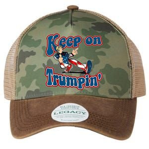 Keep On Trumpin Trump For President 2024 Legacy Tie Dye Trucker Hat