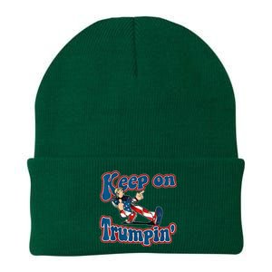 Keep On Trumpin Trump For President 2024 Knit Cap Winter Beanie