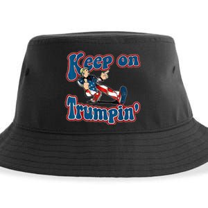 Keep On Trumpin Trump For President 2024 Sustainable Bucket Hat