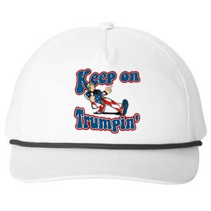 Keep On Trumpin Trump For President 2024 Snapback Five-Panel Rope Hat