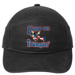 Keep On Trumpin Trump For President 2024 7-Panel Snapback Hat