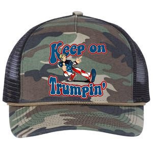 Keep On Trumpin Trump For President 2024 Retro Rope Trucker Hat Cap