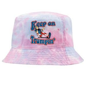 Keep On Trumpin Trump For President 2024 Tie-Dyed Bucket Hat