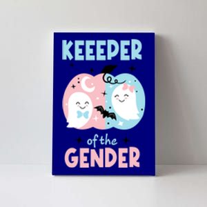 Keeper Of The Gender Reveal Cute Ghosts Team Booy Or Ghoul Gift Canvas