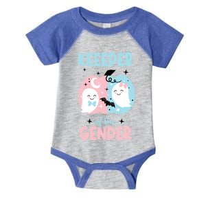 Keeper Of The Gender Reveal Cute Ghosts Team Booy Or Ghoul Gift Infant Baby Jersey Bodysuit