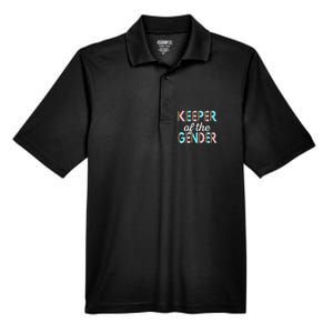 Keeper Of The Gender Baby Shower Gender Reveal Party Men's Origin Performance Pique Polo