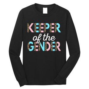 Keeper Of The Gender Baby Shower Gender Reveal Party Long Sleeve Shirt