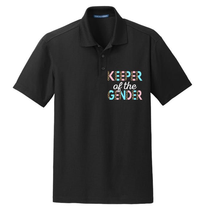 Keeper Of The Gender Baby Shower Gender Reveal Party Dry Zone Grid Polo