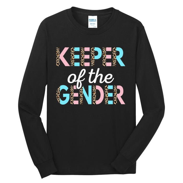 Keeper Of The Gender Baby Shower Gender Reveal Party Tall Long Sleeve T-Shirt