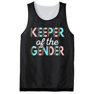 Keeper Of The Gender Baby Shower Gender Reveal Party Mesh Reversible Basketball Jersey Tank