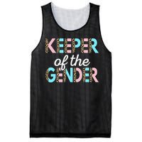 Keeper Of The Gender Baby Shower Gender Reveal Party Mesh Reversible Basketball Jersey Tank