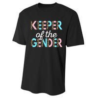 Keeper Of The Gender Baby Shower Gender Reveal Party Performance Sprint T-Shirt