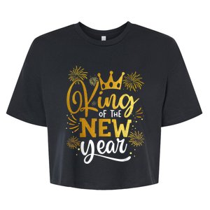 King Of The New Year Happy New Year New Years Eve Bella+Canvas Jersey Crop Tee