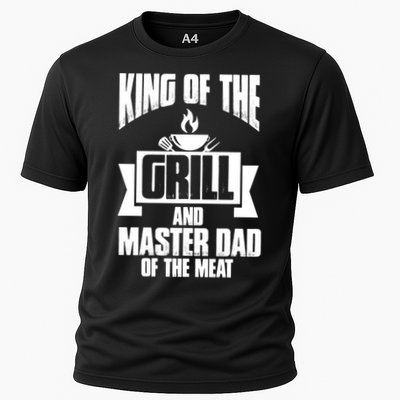 King Of The Grill And Master Dad Of The Meat Funny Gift Performance Shirt