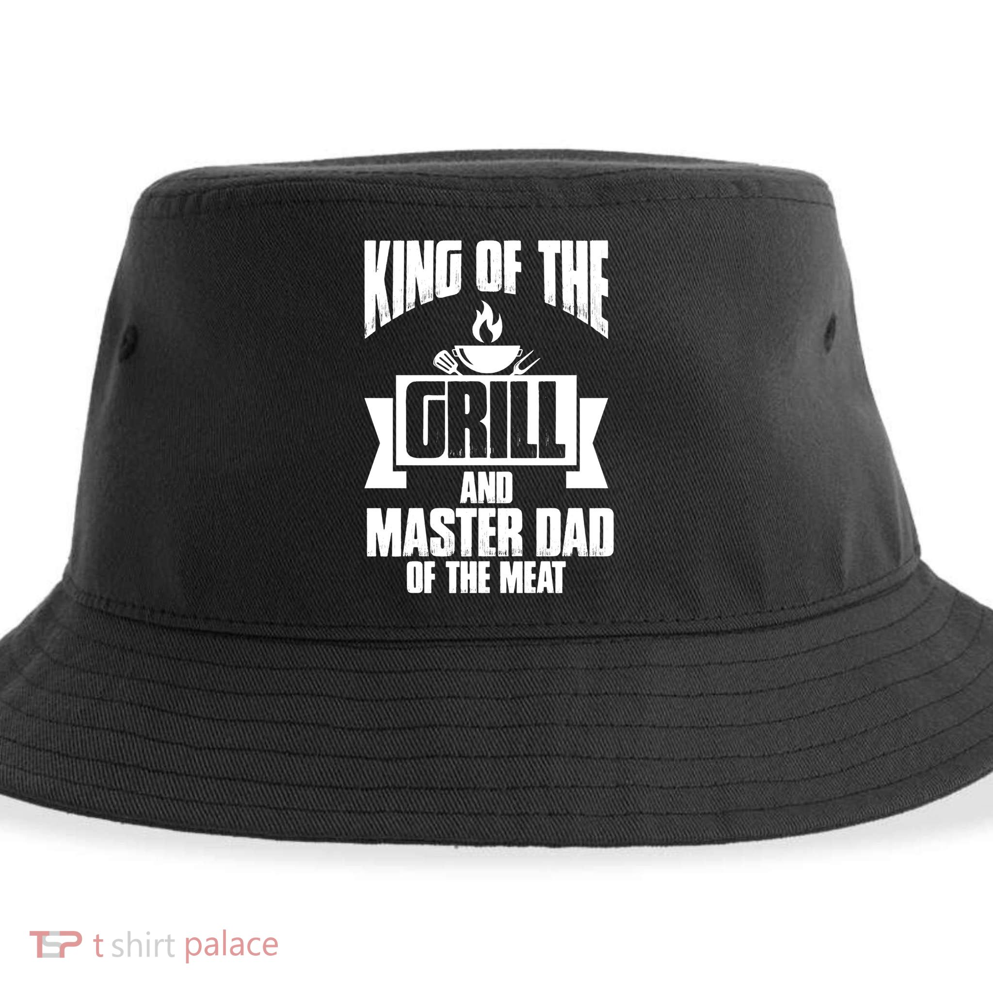 King Of The Grill And Master Dad Of The Meat Funny Gift Sustainable Bucket Hat