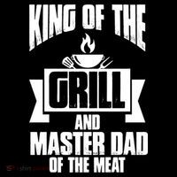 King Of The Grill And Master Dad Of The Meat Funny Gift 7-Panel Snapback Hat