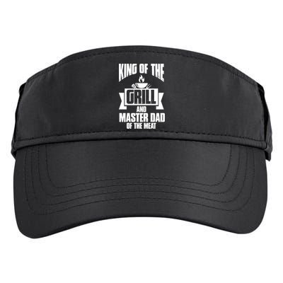 King Of The Grill And Master Dad Of The Meat Funny Gift Adult Drive Performance Visor