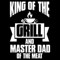 King Of The Grill And Master Dad Of The Meat Funny Gift Youth Performance Sprint T-Shirt