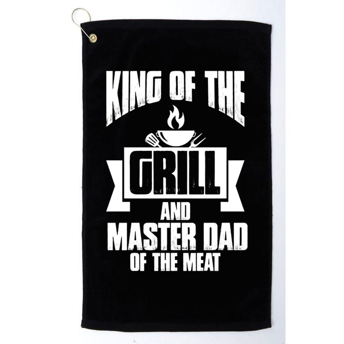 King Of The Grill And Master Dad Of The Meat Funny Gift Golf Towel