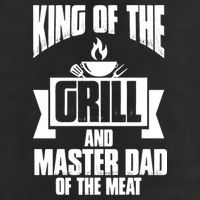 King Of The Grill And Master Dad Of The Meat Funny Gift Golf Towel
