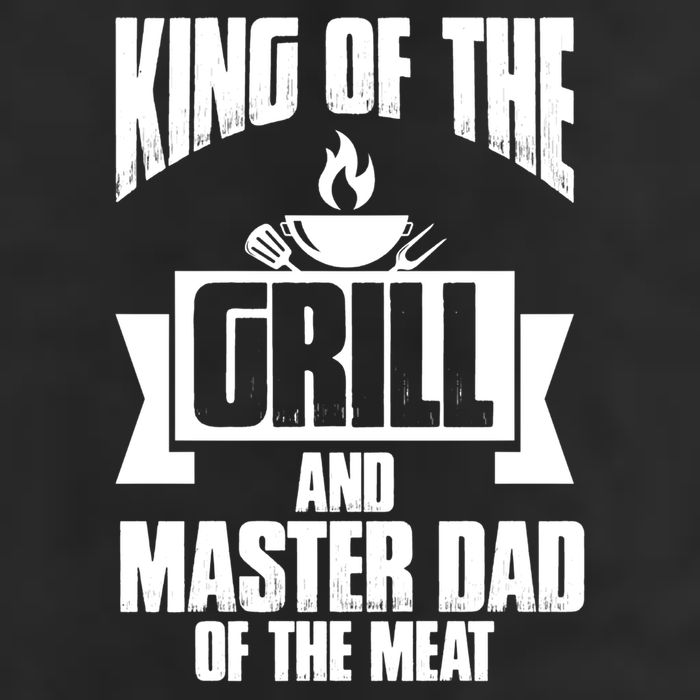 King Of The Grill And Master Dad Of The Meat Funny Gift Golf Towel