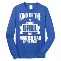 King Of The Grill And Master Dad Of The Meat Funny Gift Long Sleeve Shirt