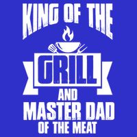 King Of The Grill And Master Dad Of The Meat Funny Gift Apron