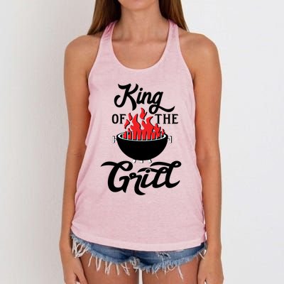 King Of The Grill Bbq Gift Women's Knotted Racerback Tank