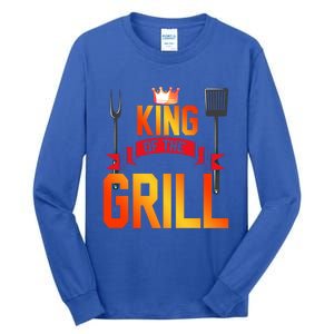 King Of The Grill Funny Grilling Master Chef Cooking Bbq Meaningful Gift Tall Long Sleeve T-Shirt