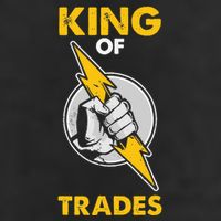 King Of Trades Electrician 7 Panel Mesh Trucker Snapback Hat