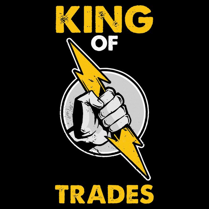 King Of Trades Electrician 7-Panel Snapback Hat