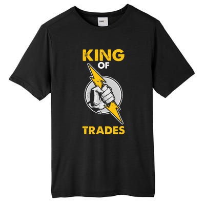 King Of Trades Electrician Tall Fusion ChromaSoft Performance T-Shirt