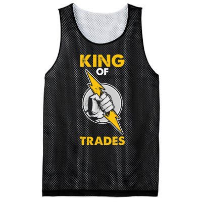 King Of Trades Electrician Mesh Reversible Basketball Jersey Tank