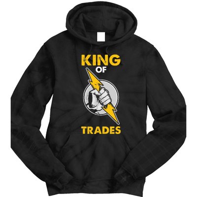 King Of Trades Electrician Tie Dye Hoodie