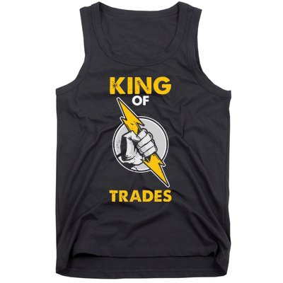 King Of Trades Electrician Tank Top