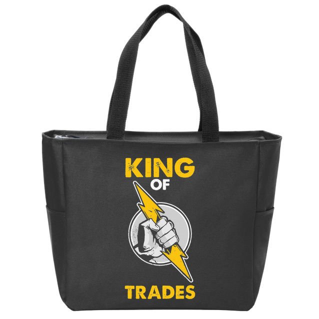 King Of Trades Electrician Zip Tote Bag