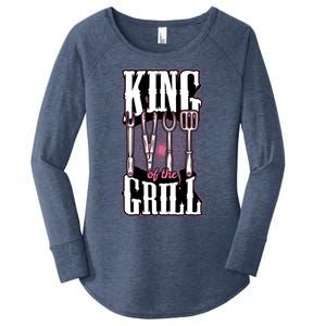 King Of The Grill Funny Gift Women's Perfect Tri Tunic Long Sleeve Shirt