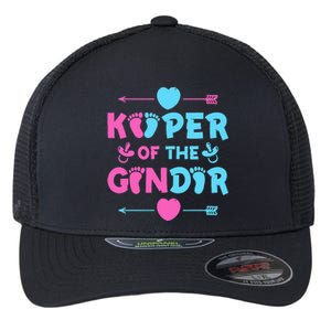 Keeper of the Gender Baby Party Gender Reveal Announcement Flexfit Unipanel Trucker Cap