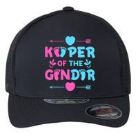 Keeper of the Gender Baby Party Gender Reveal Announcement Flexfit Unipanel Trucker Cap