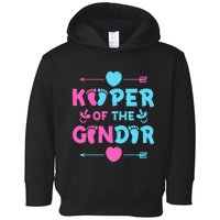 Keeper of the Gender Baby Party Gender Reveal Announcement Toddler Hoodie