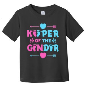 Keeper of the Gender Baby Party Gender Reveal Announcement Toddler T-Shirt