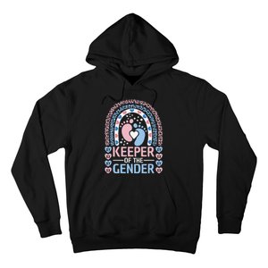 Keeper Of The Gender Reveal Announcement Baby Shower Party Hoodie