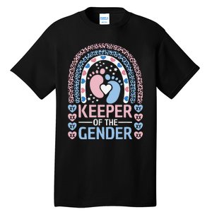 Keeper Of The Gender Reveal Announcement Baby Shower Party Tall T-Shirt