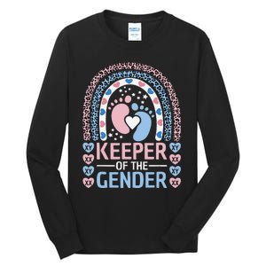 Keeper Of The Gender Reveal Announcement Baby Shower Party Tall Long Sleeve T-Shirt