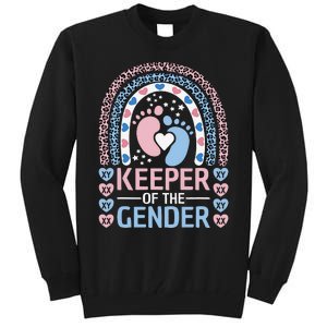 Keeper Of The Gender Reveal Announcement Baby Shower Party Tall Sweatshirt