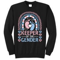 Keeper Of The Gender Reveal Announcement Baby Shower Party Tall Sweatshirt